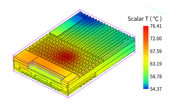 Storage-device thermal simulation published by SimWE